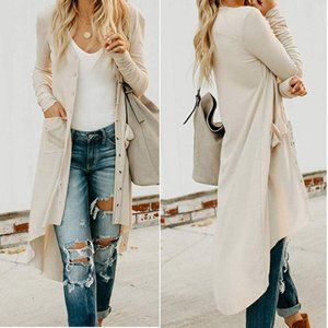 NWT Ribbed Midi Cardi Sz S-XXL